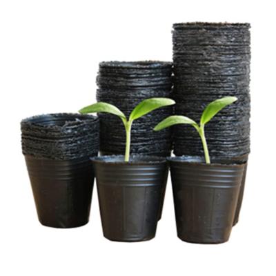 China Food PLA PBAT Eco-Friendly Corn Garden Seed Planter Starch Based Biodegradable Plastic Pot for sale