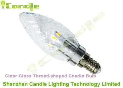 China Ac 110v 3W E14 LED Candle Bulbs Dimmable , Beam Angle 360 Degree 24g CE for sale