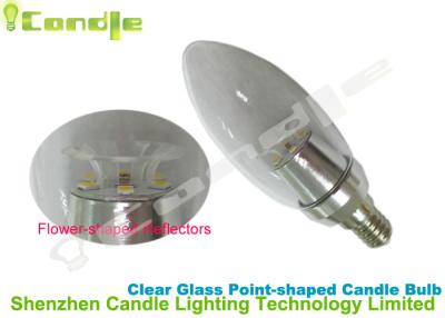 China 2835 Chip E14 Dimmable Led Candle Bulbs 3W 100v 110v , High Luminous Intensity for sale