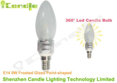 China No - Dim 110v E14 Led Candle Bulb 5 Watt Frosted Glass Point Day White SMD 2835 for sale