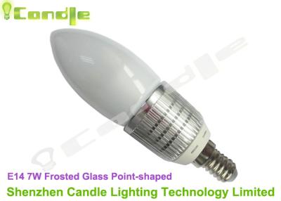 China Frosted Glass Ra85 SMD 5630 7 w LED Candle Lamp For Home , E14 LED Light Bulb for sale