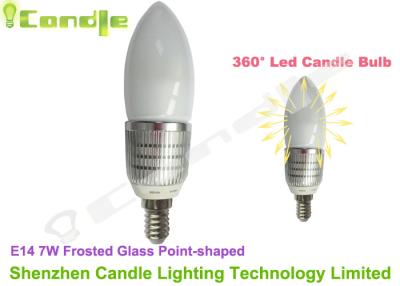 China 7 Watts E14 Led Candle Bulb With 99% Transmittance Glass 20pcs Epistar Chip for sale