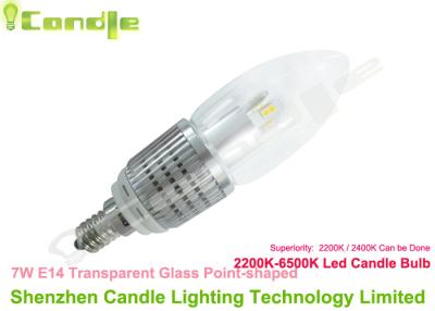 China E10/E12/E14 7W führten Kerzen-Lampe 4500K 200v mit Kühlkörper AL1070 CER ROSH zu verkaufen