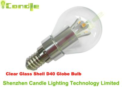 China Transparent Glass A1070 360 LED Bulb Globe G40 3W E14 2200K 4000K 5000K for sale