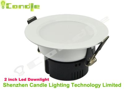 China 3 Watt 2 Inch Recessed Cree Led Bathroom Downlights SMD2835 CE ROHS for sale