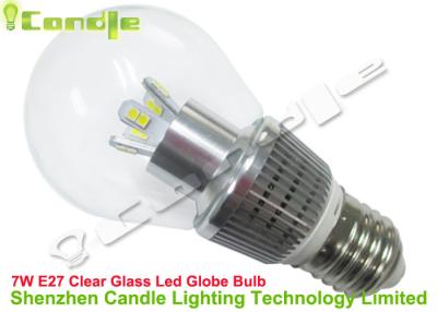 China CE RoHS High Power E27 7watt Led Globe Bulb Transparent Glass Home Office for sale