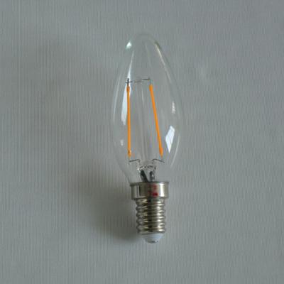 China E14 2W LED Filament Bulb Lamp With 2700k Warm White For Commercial Lighting for sale