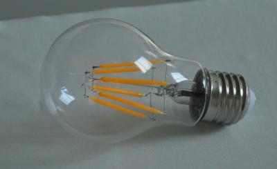 China 650lm E27 führte Birnen-Licht-6w geführtes Faden-Licht 2700k Dimmable zu verkaufen