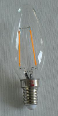 China 2w 230lm led filament candle bulb 360 degree Beam angle with Eco-friendly for sale