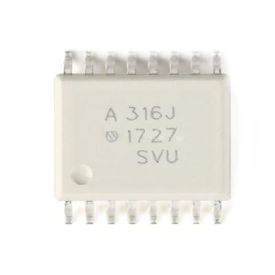 China / 2.5a Patch Drive Configurable Integrated Optical Coupler IC HCPL-316J-500E SO-16 Premium Wholesale Price for sale