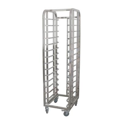 China Treshin Stainless Steel Bakery Pan Cart Commercial Stainless Steel Kitchen Supply Cart with Wheel for Restaurant for sale