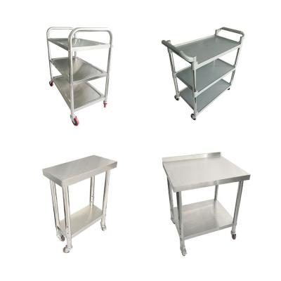 China Treshin 3 Tier Good Quality Commercial Food Cart Serving Catering Cart For Kitchen for sale