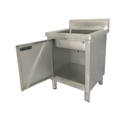 China Treshin Industrial High Quality Worktable Top Heavy Duty Commercial Sink Cabinet for sale