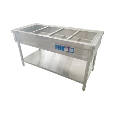 China Hot Assembly Treshin 4 Pan Commercial Kitchen Stainless Steel Food Table for sale