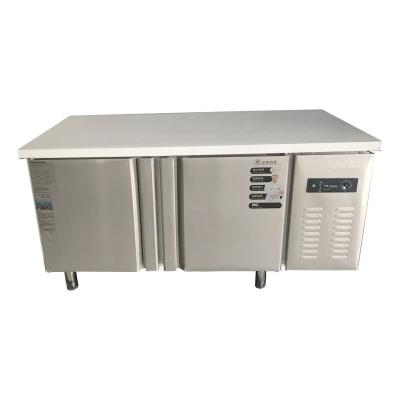 China Industrial Double-temp Treshin 2 Doors Commercial Kitchen Under Counter Fridge for sale