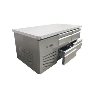 China Hot Selling Treshin Commercial Single-Temperature Commercial Stainless Steel Kitchen Worktable Undercounter Freezer with Drawer for sale