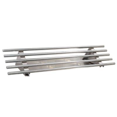 China Assembly Stainless Steel Wall Pipe Shelf For Restaurant for sale