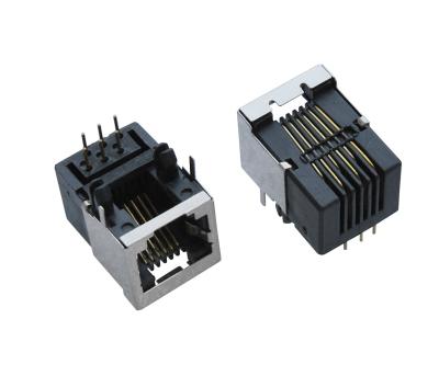 China THP Side Enter 6P6C RJ11 RJ45 Jack With Half Shield , No Magnetics for sale