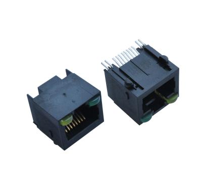 China SMT Lan port 8p8cside enter RJ45 Surface Mount Jack connector with Led for sale