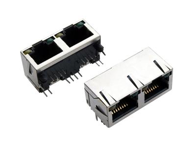 China 8P8C 2 Havenrj45 Modulaire Hefboom, Wijfje aan Wijfje RJ45 Beschermde Schakelaar Te koop