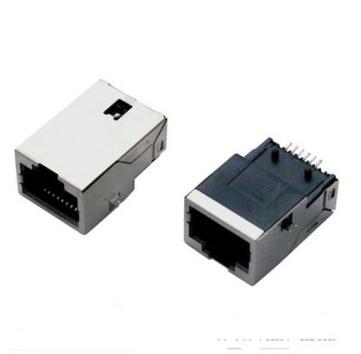 中国 表面の台紙磁気 8P8C PCB Rj45 モジュラー ジャックの RJ45 コネクターの withTransformer 販売のため