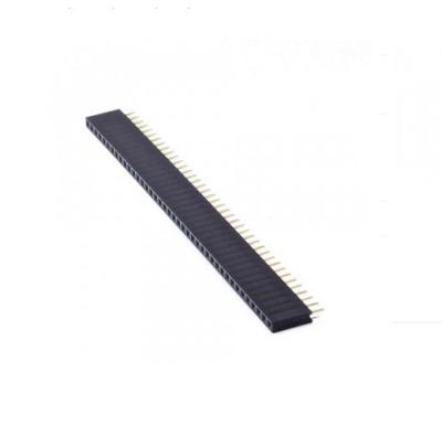 China Audio & Video use Single Row Right Angle Female Pin Header Strip , 40 Pin Header for sale