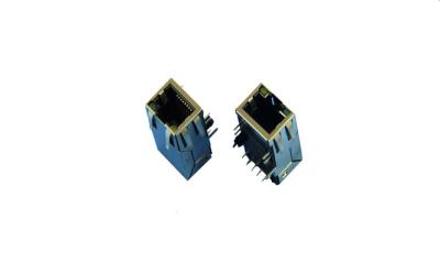 중국 LED 자석 RJ45 잭은 Poe Sheild, 10p10c PCB Rj45를 90도 연결관 추가합니다 판매용