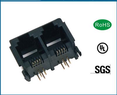 China De steun 4P4C 6P6C 8PC 10P8C stapelde RJ45 Modulaire Jack Connectors voor Lan Schakelaar Te koop