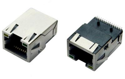 China Magnetic Rj45 Jack , 8P8C PCB RJ45 Connector With Transformer for sale