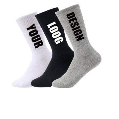 China Embroidery QUICK DRY Jacquard Print Cotton OEM Manufacturers Custom Socks for sale