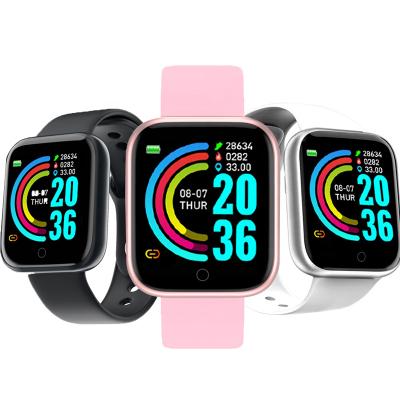 China Build in wristband instant cheap smart reloj tracker heart rate monitor d20 y68 smart watch for sale