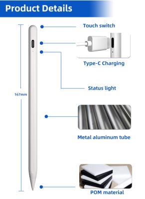 China Tablet High Sensitivity Led Indicator Electronic Stylus Pen Tablet Pencil for sale