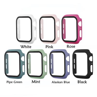 China Shockproof For Iwatch Case, 38mm 40mm 42mm 44mm Full Cover Tempered Movie Tpu Clear Case For Apple Watch 1 Se 2 3 4 5 6, For Apple Watch Ca for sale