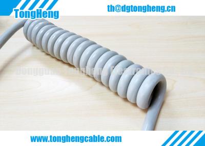 China Oil Immune Advanced Crane Motor TPU Coiled Cable for sale