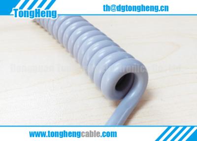 China Popular Gray Sheathed Electrical Industrial Customized Spring Cable for sale