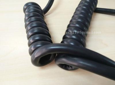 China UL20617 Track Loader TPE Curly Spiral Cable for sale