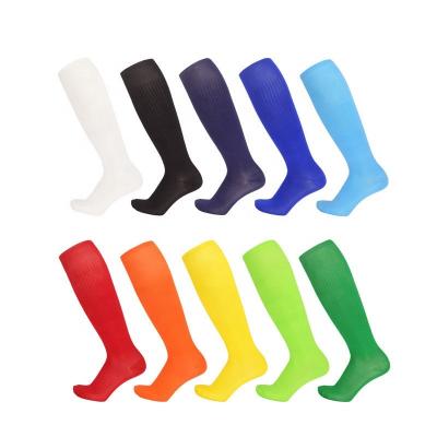 China Customizable Thin Polyester Spandex Men's Long Sport Breathable Soccer Socks for sale