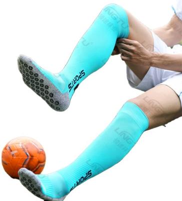 China Top Grade Breathable Men's Football Training Professional Match Non-Slip Soccer Socks for sale