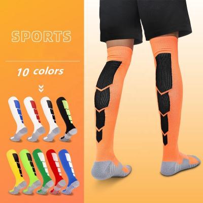 China High Price Breathable Fashion Cheap Knee Long Custom Sport Training Anti-Slip Football Socks for sale