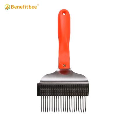 China Farms Beekeeping Honey Scraper Food Grade Plastic Honeycomb Handle Honey Uncorking Fork for sale