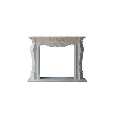 China Natural Marble Hand Carved Middle Class Antique Family Fireplace Nice Model 180*150*40 for sale