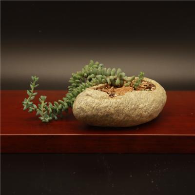 China Japanese style decoration stone flower pot desktop landscape modern home flower pot for sale