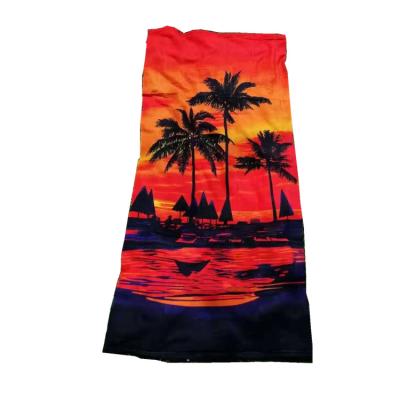 China Havaii Pattern Large Beach Towel Custom Print Child Safe Cotton Printed Towels for sale