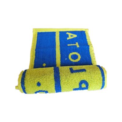 China Custom Velor Woven Towels 100% Superdry Sports Quick Dry Towels Child Safe Cotton Jacquard Beach Towel for sale