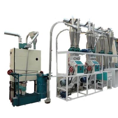 China Full Set High Efficiency 10 Ton Corn Food Flour Production Line Commercial Corn Flour Processing Machine for sale