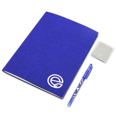 China OEM Reusable PU Leather Hardcover Erasable Smart Notebook with Pen for sale