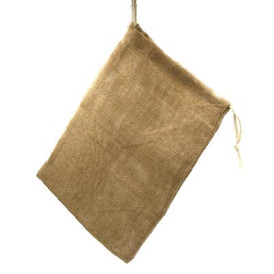 China Wholesale Compostable 100% Biodegradable Logo Burlap Gift Bags 100% Custom Bag With Drawstring for sale