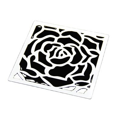 China Environmental Friendly 10 Pieces Packed Universal Flower Shape Custom Wall Stencil Template For Decoration for sale