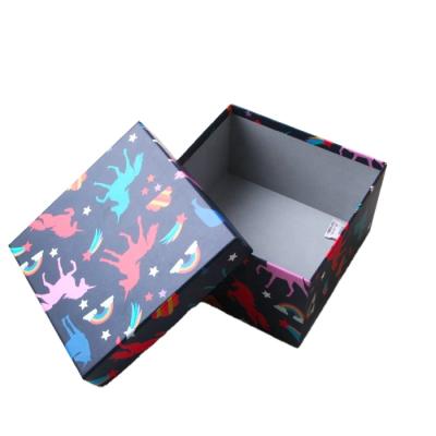 China Recyclable Unicorn Printing Package Gift Box for sale