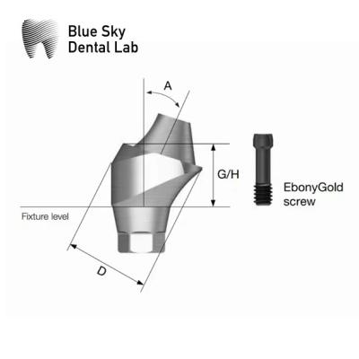 China Ti Multi Unit Implant Abutment 0-35 Degree Angled Multi Unit Abutments for sale